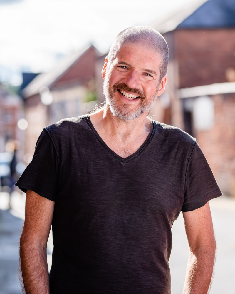 Charlie Adlard in Shrewsbury photography for The Hive by Victoria La Bouchardiere