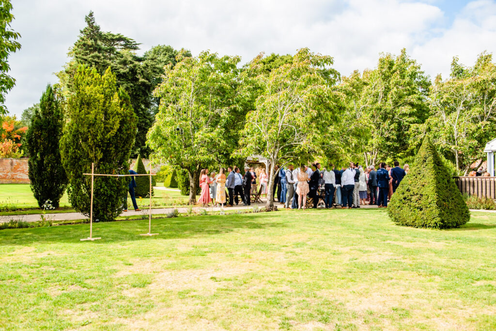 walled gardens at Combermere Abbey taken by wedding photographer Victoria La Bouchardiere